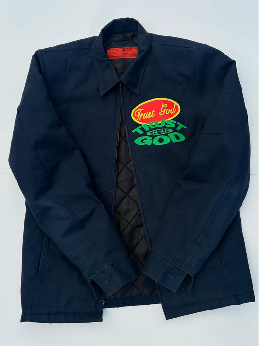 UPCYCLED WORKWEAR JACKET / L AND XL