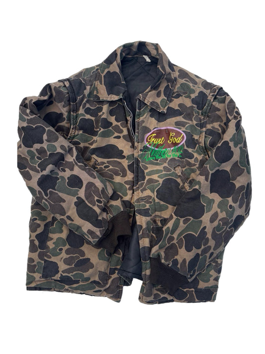 UPCYCLED CAMO JACKET (LARGE)